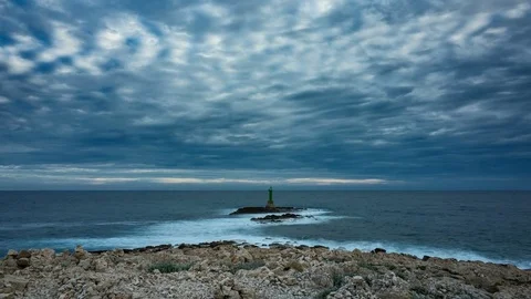 Lighthouse in Razanj Croatia Stock Footage 75668502