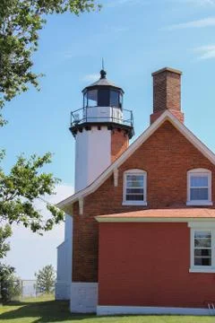 Lighthouse - red brick Stock Photos