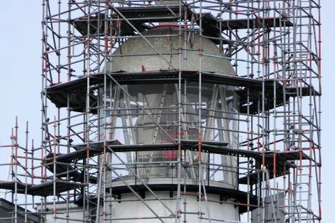Lighthouse renovation Stock Photos