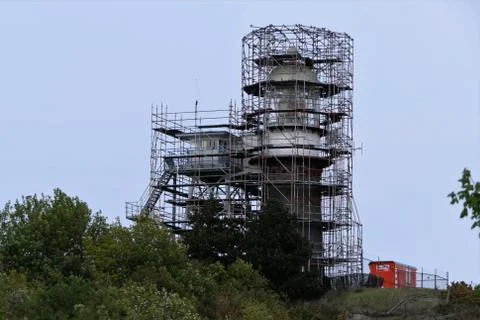 Lighthouse renovation Stock Photos