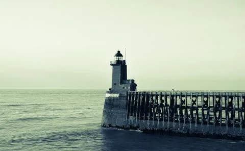 Lighthouse, retro look Stock Photos