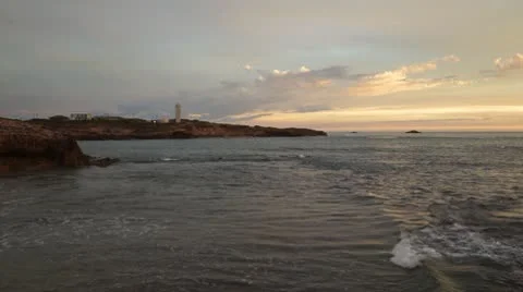 Lighthouse, robe town, Australia Stock Footage 10799713