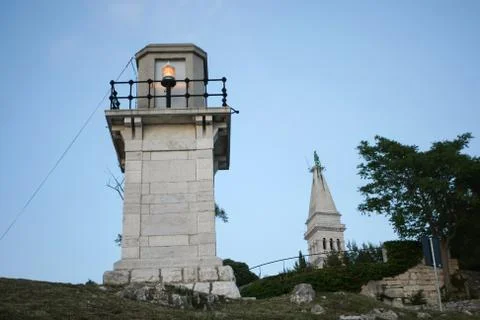 Lighthouse in Rovinj Stock Photos