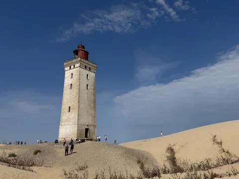 Lighthouse of Rubjerg Knude- Denmark Stock Photos
