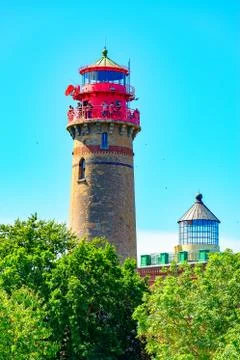 The Lighthouse Ruegen Stock Photos