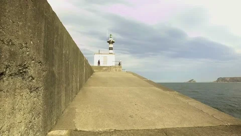 Lighthouse San Esteban Stock Footage 142708243