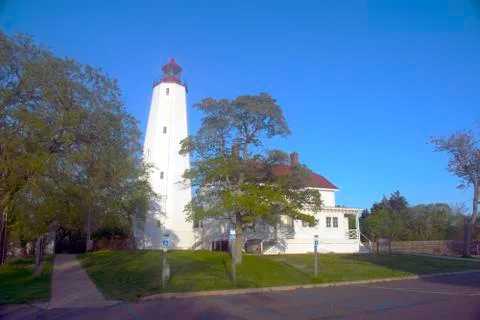 Lighthouse at Sandy Hook, New Jersey -03 Stock Photos