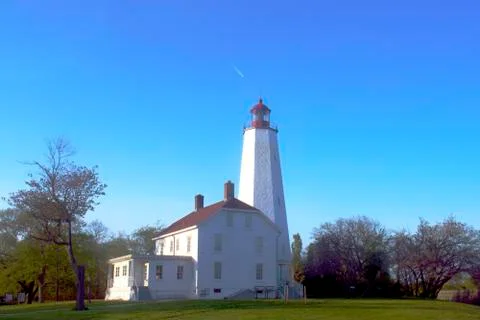 Lighthouse at Sandy Hook, New Jersey -05 Stock Photos