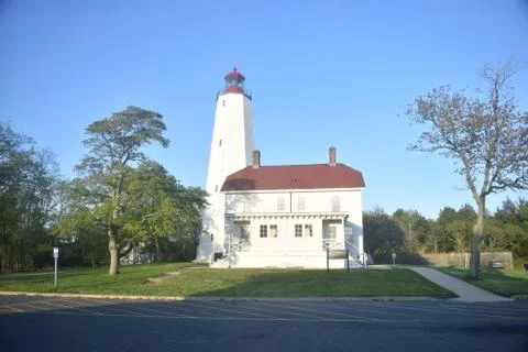 Lighthouse at Sandy Hook, New Jersey -02 Stock Photos