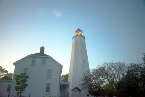 Lighthouse at Sandy Hook, New Jersey -06 Stock Photos