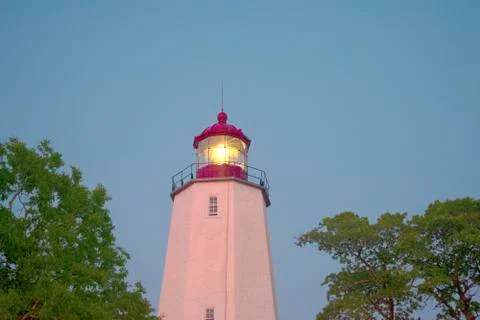 Lighthouse at Sandy Hook, New Jersey -08 Stock Photos