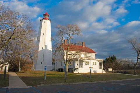 Lighthouse at Sandy Hook, New Jersey -16 Stock Photos