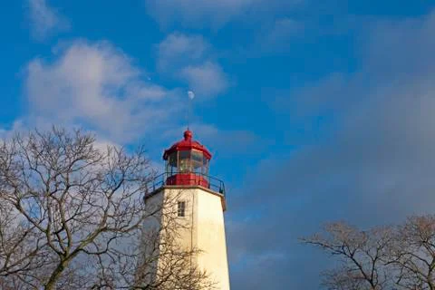 Lighthouse at Sandy Hook, New Jersey -18 Stock Photos