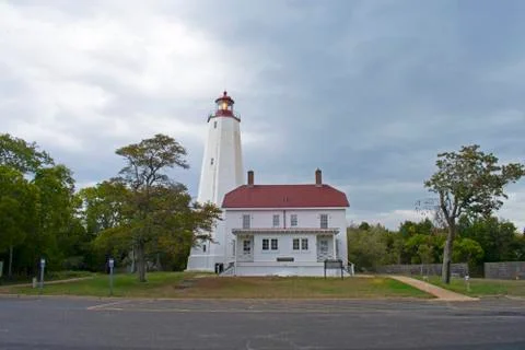 Lighthouse at Sandy Hook, New Jersey -29 Stock Photos