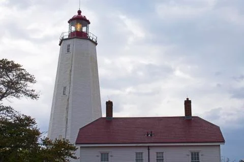 Lighthouse at Sandy Hook, New Jersey -31 Stock Photos