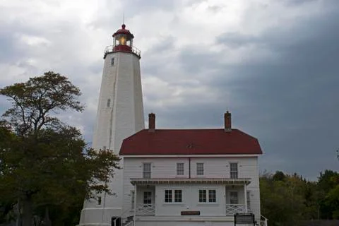 Lighthouse at Sandy Hook, New Jersey -30 Stock Photos