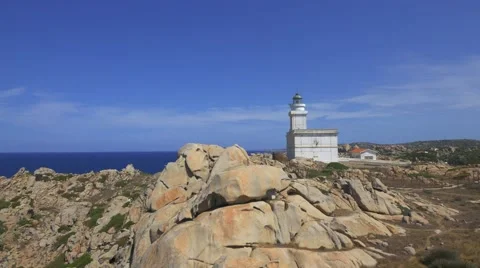 Lighthouse on Sardinia.  Stock-Footage 67483807