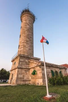 Lighthouse in Savudrija, Istria, Croatia Foto stock