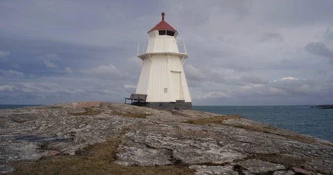 A lighthouse by the sea. Stock Footage 106120321