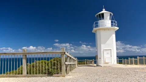 Lighthouse at the sea 스톡 사진