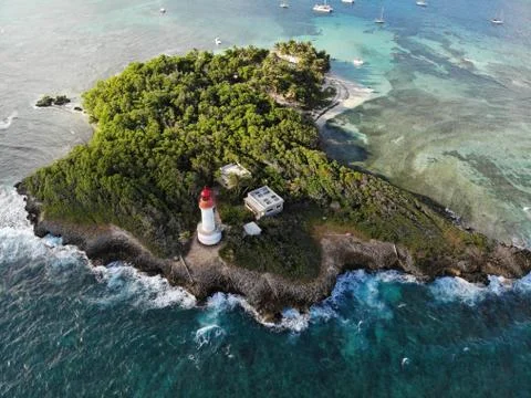 Lighthouse in the sea Stock Photos