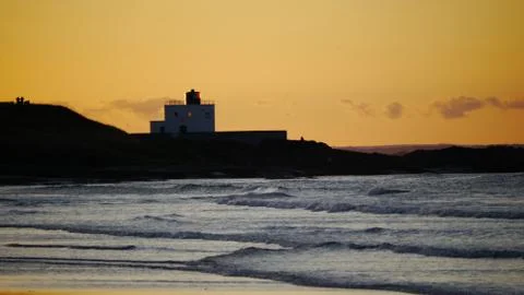 Lighthouse Silouette Stock Photos