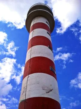 Lighthouse in the sky Foto stock