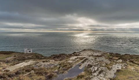 Lighthouse South Stack Lighthouse, Anglesey, Wales, UK Stock Photos