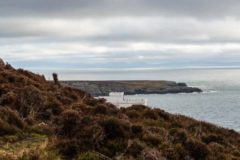 Lighthouse South Stack Lighthouse, Anglesey, Wales, UK Stock Photos