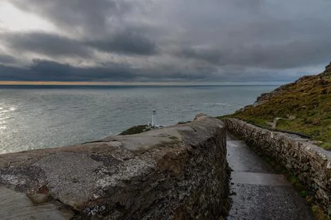 Lighthouse South Stack Lighthouse, Anglesey, Wales, UK Stock Photos