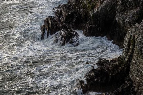 Lighthouse South Stack Lighthouse, Anglesey, Wales, UK Stock Photos