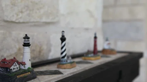 Lighthouse Souvenirs Stock Footage 40807185