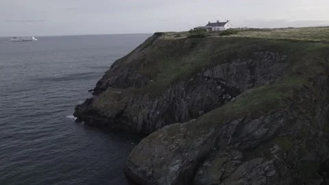 Lighthouse with speedboats Stockbeeldmateriaal 220201944