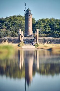 Lighthouse in St. Peter-Ording Stock Photos