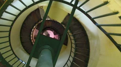 Lighthouse staircase Stock Footage 10754421