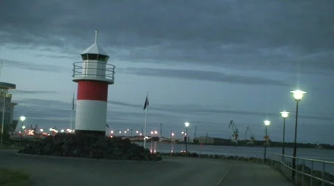 Lighthouse at sunrise 2 Video stock 81694