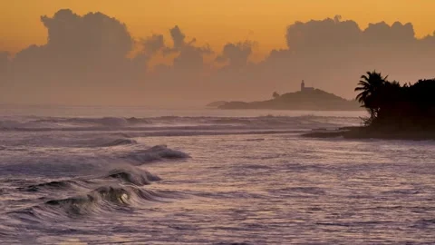 Lighthouse sunrise Stock Footage 272162672