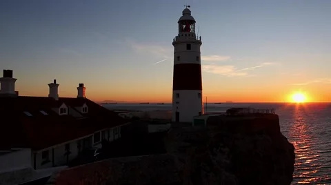 Lighthouse - Sunrise - Sunset Video stock 52952854