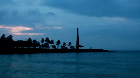 Lighthouse Sunrise Timelapse Stock Footage 23555031