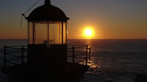Lighthouse in the Sunset 01 Video stock 74478217