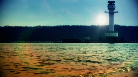 Lighthouse at sunset Stock-Footage 35311360