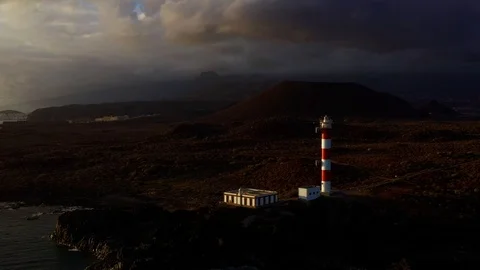 Lighthouse at the sunset Stock Footage 111435149