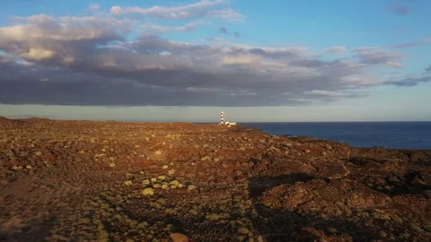 Lighthouse at the sunset Stock Footage 111436984