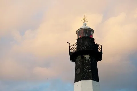 Lighthouse by sunset Foto stock