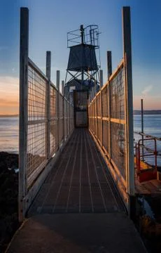 Lighthouse at sunset 写真素材