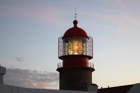 Lighthouse at sunset Stock Photos