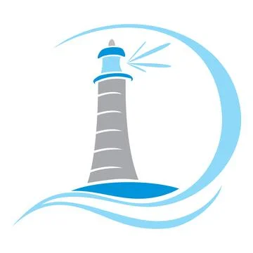 Lighthouse symbol Stock Illustration