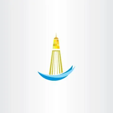 Lighthouse symbol vector design Stock Illustration