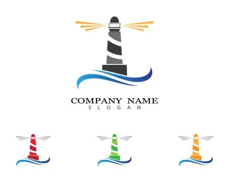 Lighthouse symbol vector icon Stock Illustration