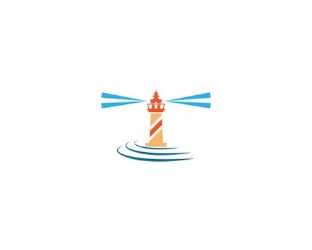 Lighthouse symbol vector icon Stock Illustration